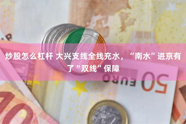 炒股怎么杠杆 大兴支线全线充水，“南水”进京有了“双线”保障