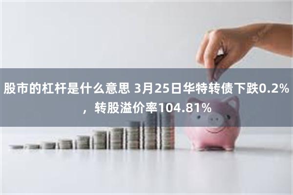 股市的杠杆是什么意思 3月25日华特转债下跌0.2%，转股溢价率104.81%
