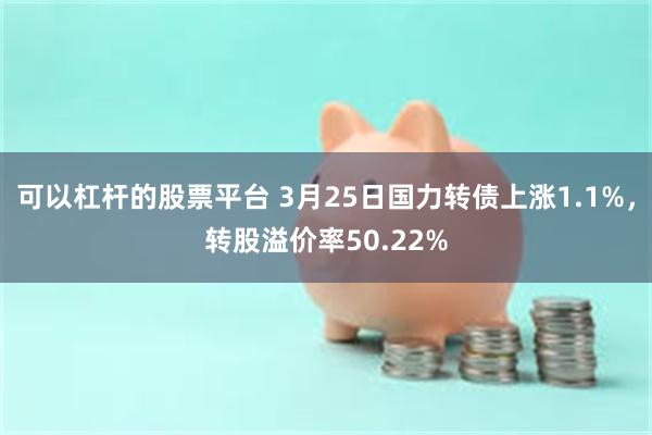 可以杠杆的股票平台 3月25日国力转债上涨1.1%，转股溢价率50.22%