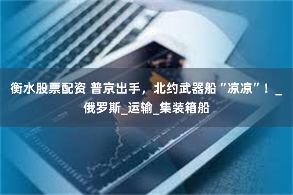 衡水股票配资 普京出手，北约武器船“凉凉”！_俄罗斯_运输_集装箱船