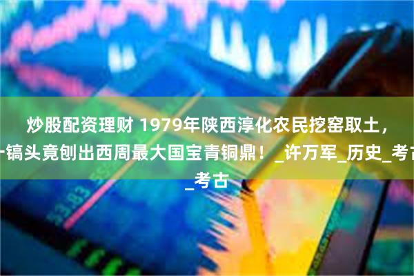 炒股配资理财 1979年陕西淳化农民挖窑取土，一镐头竟刨出西周最大国宝青铜鼎！_许万军_历史_考古