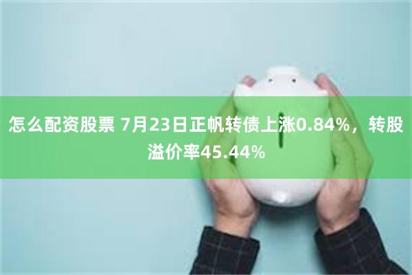 怎么配资股票 7月23日正帆转债上涨0.84%，转股溢价率45.44%